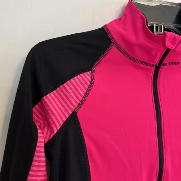 RBX Pink & Black Half Zip Lightweight Pullover - Picture 3 of 8